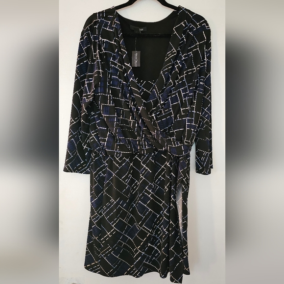 NWT White House Black Market Wrap Dress XL - Picture 2 of 6